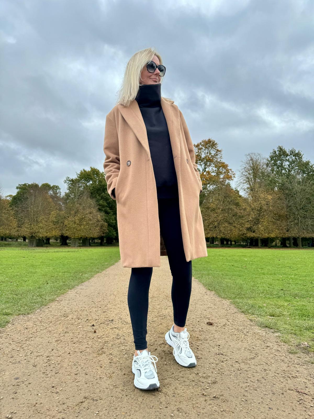 High Neck Oversized Sweatshirt - Black