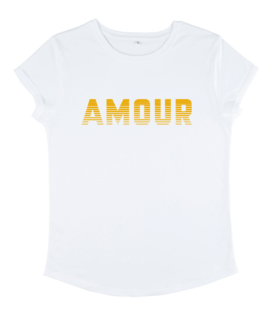 White Retro AMOUR Tee