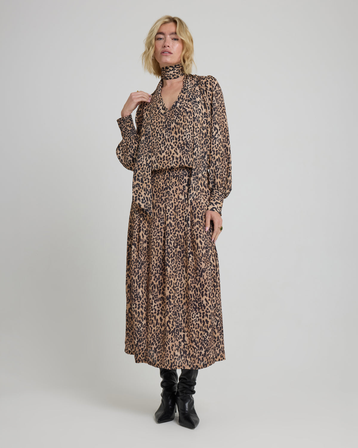 LUCY SKIRT - Leopard