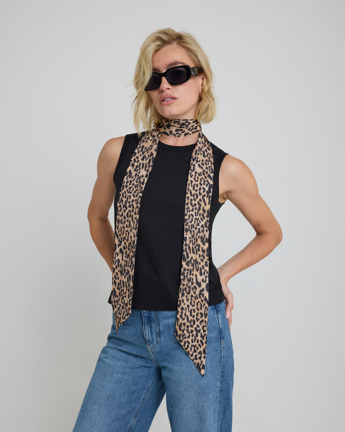 Leopard Neck Scarf