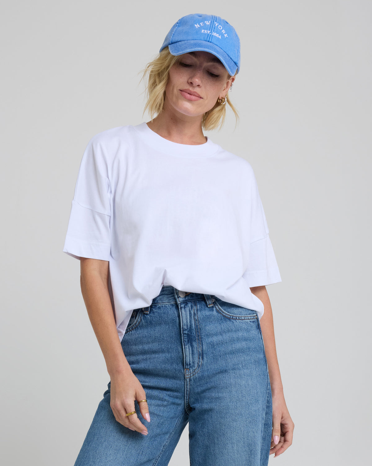 Vintage New York Cap - Cornflower Blue
