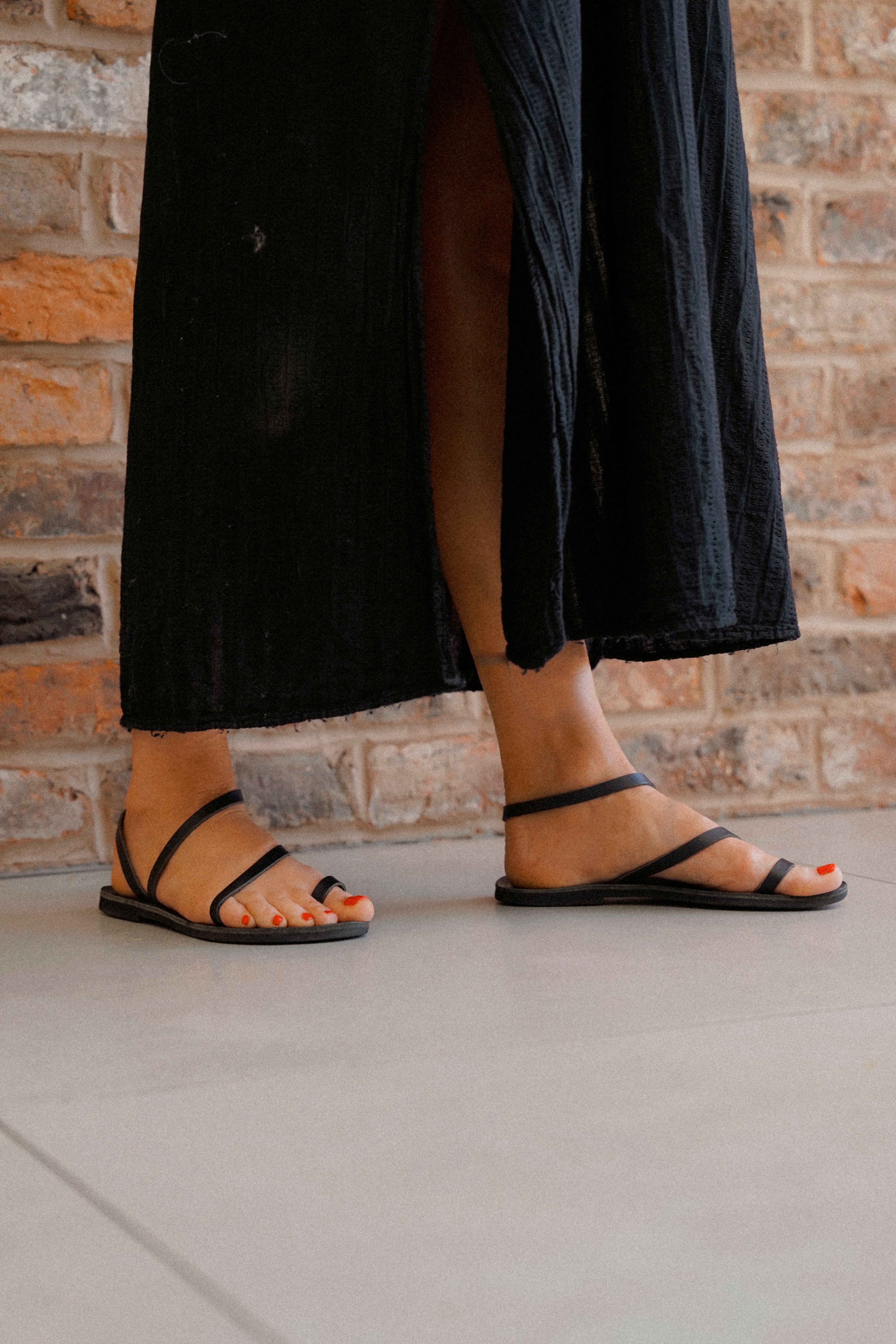 Santorini Sandals - Black