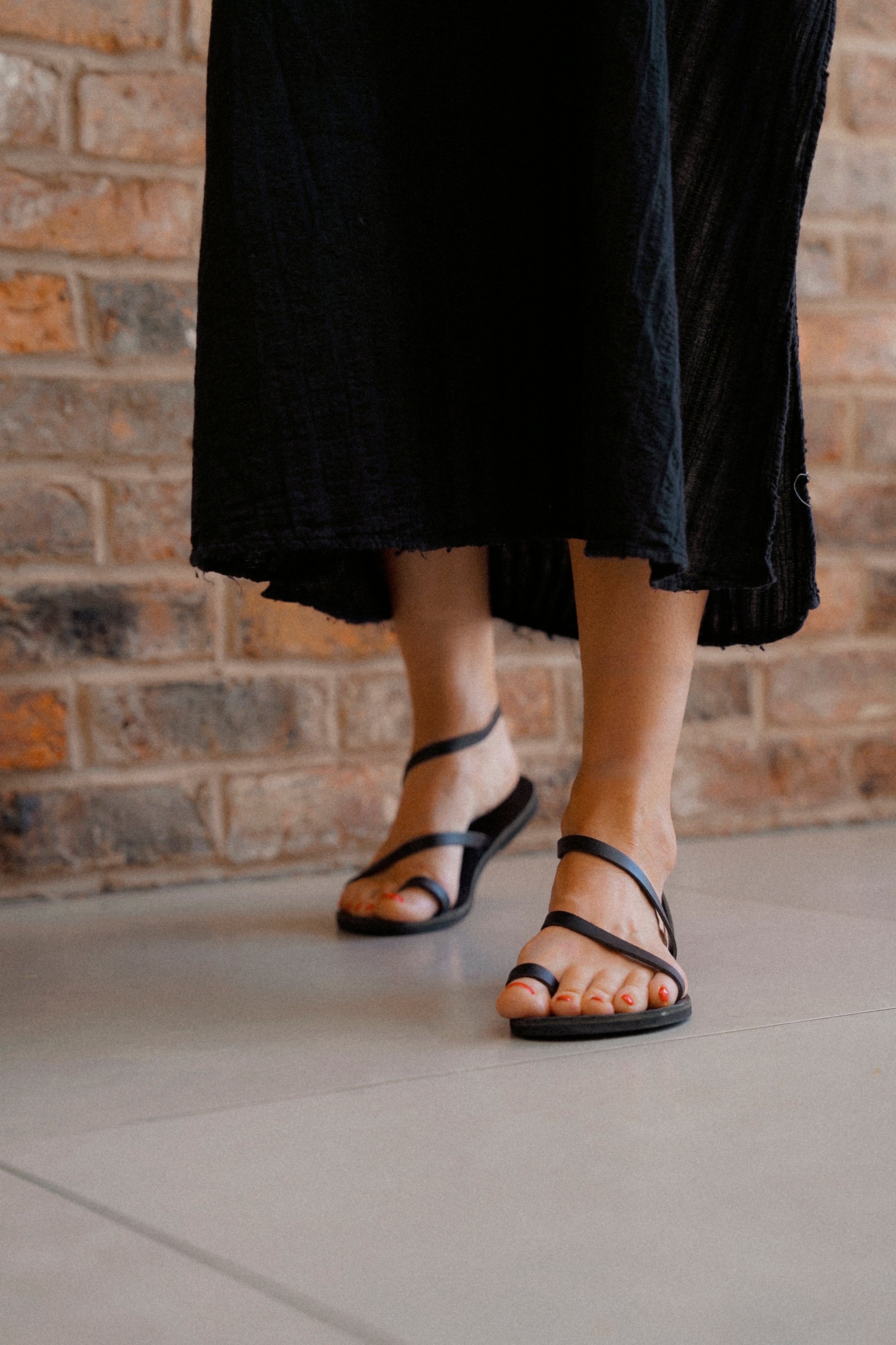 Santorini Sandals - Black