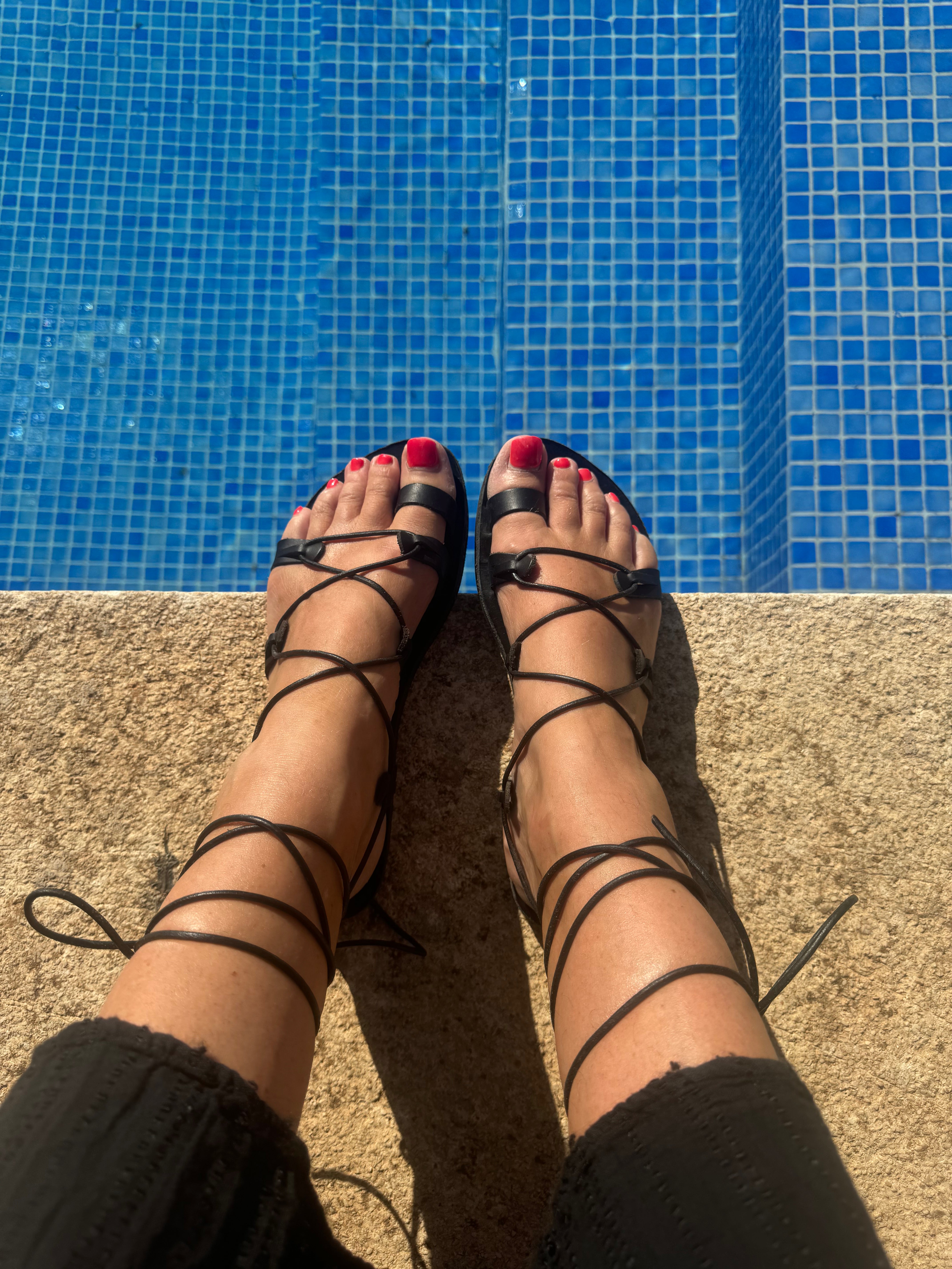 Gladiator Sandals - Black