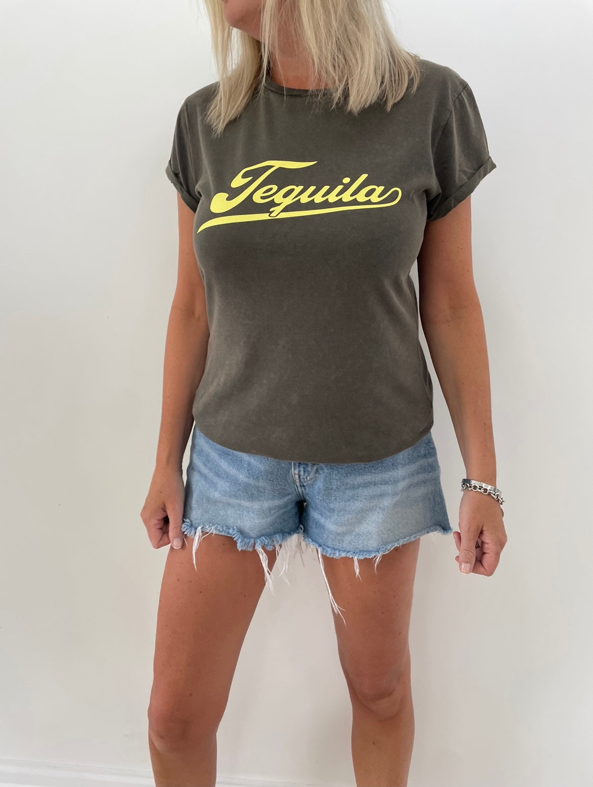 Tequila Tee - Stone Wash Khaki/Grey - Regular Fit