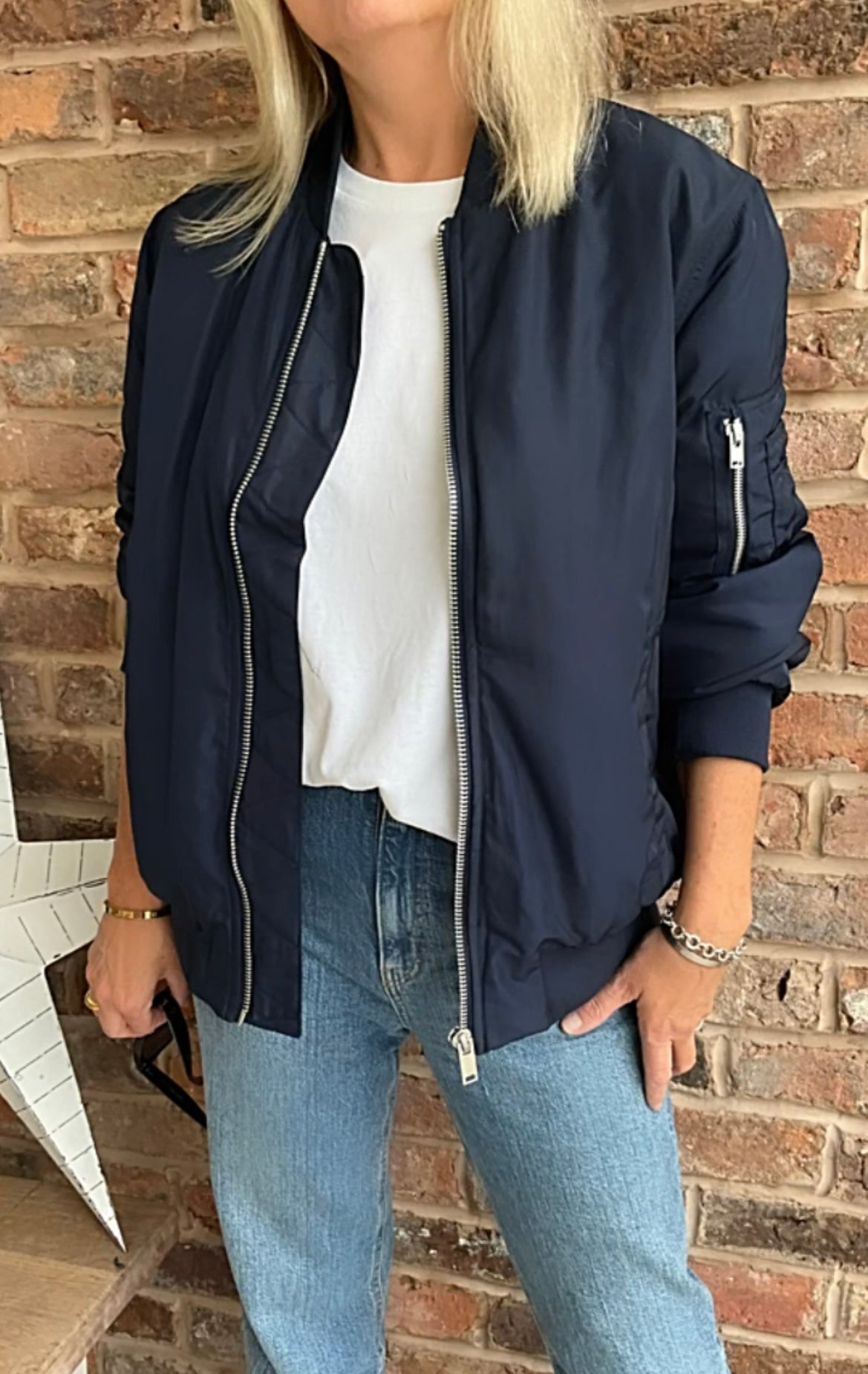 Navy Bomber Jacket