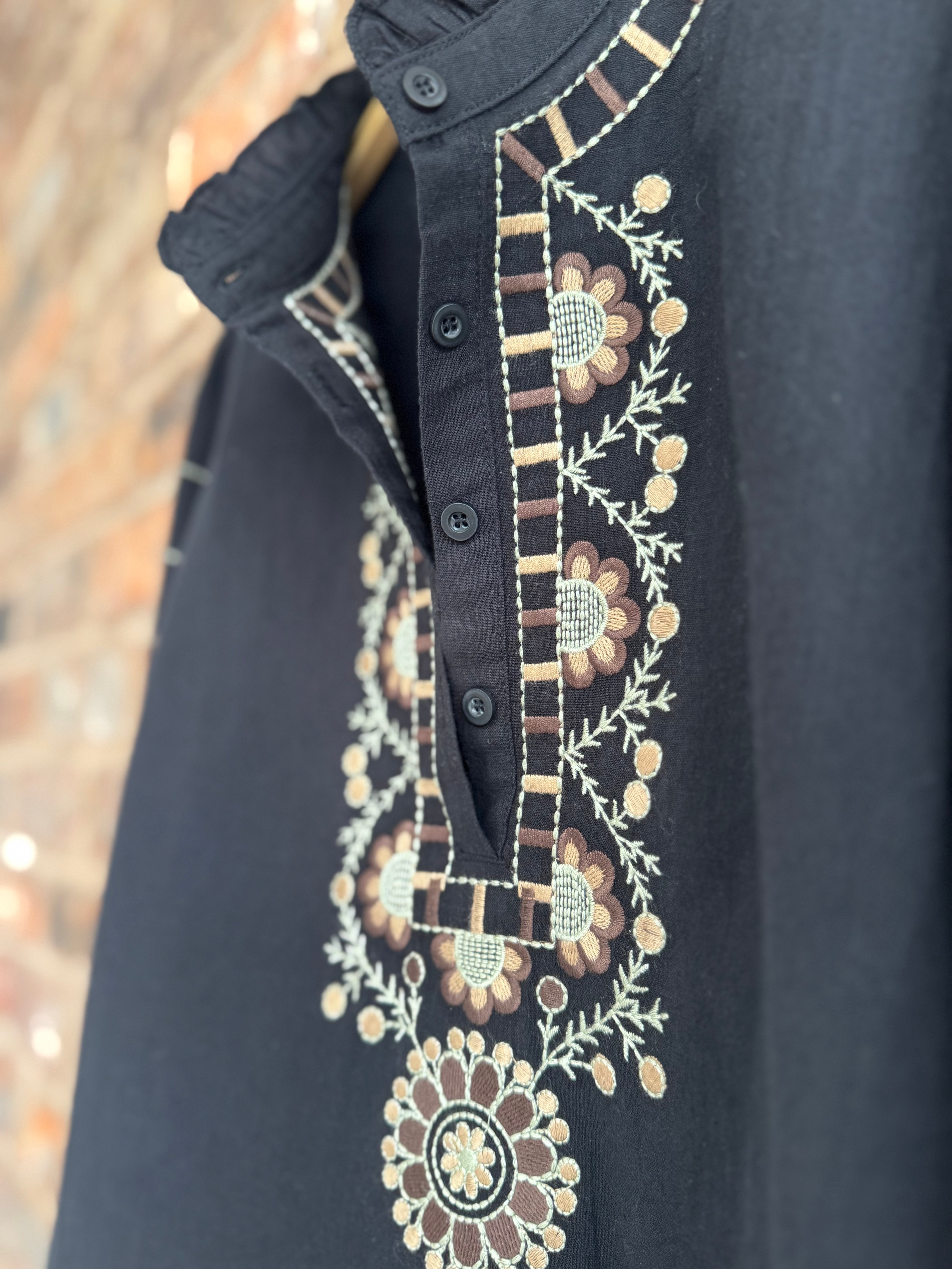 NEW Boho Blouse - Black