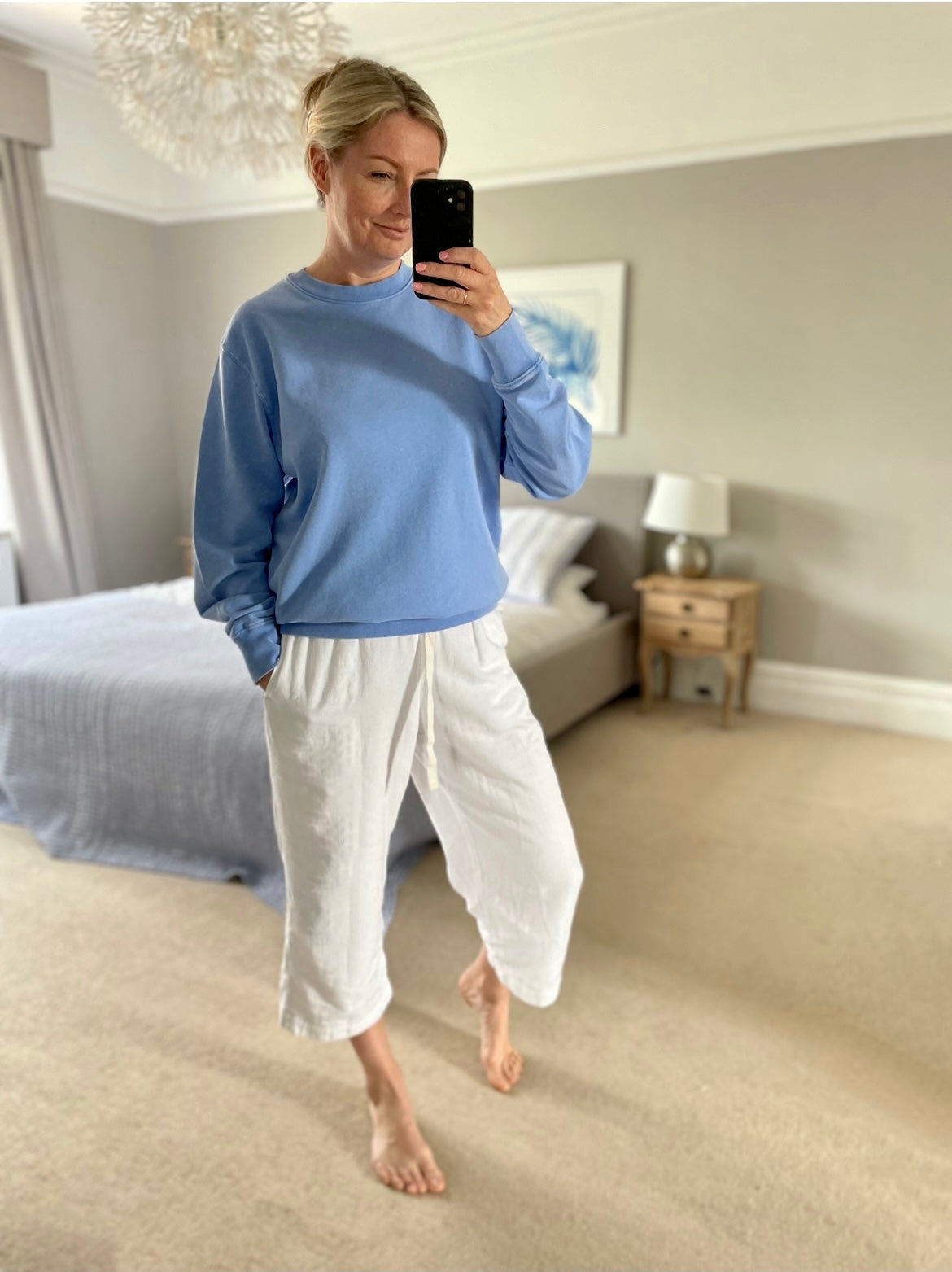 Cornflower Blue Sweatshirt - RELAXED FIT