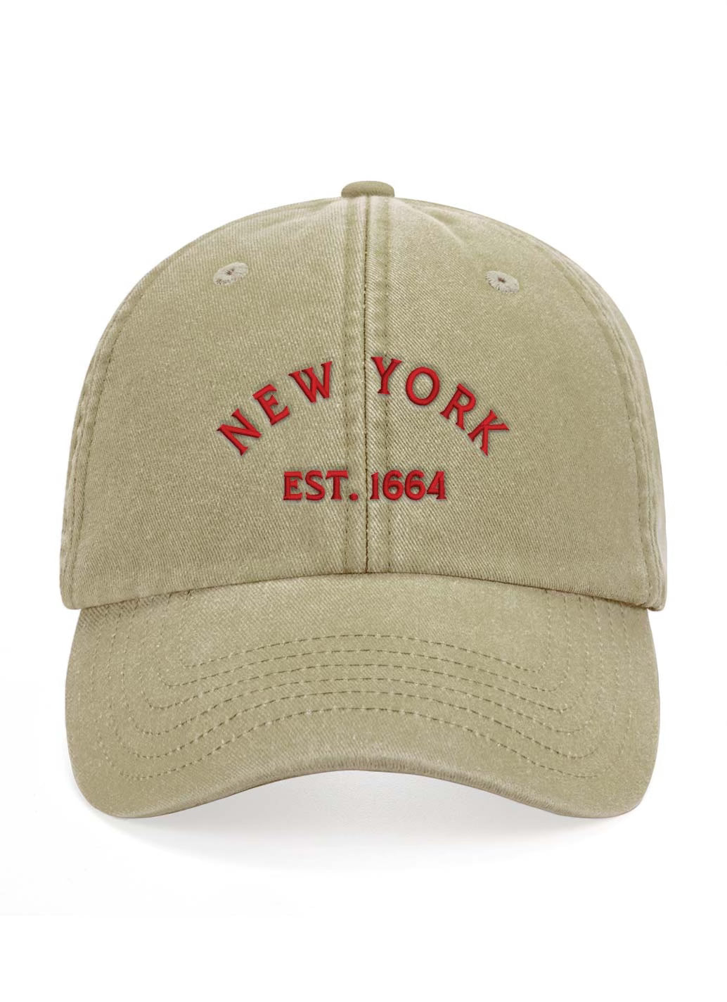 'NEW' VINTAGE NEW YORK CAP - Light Khaki
