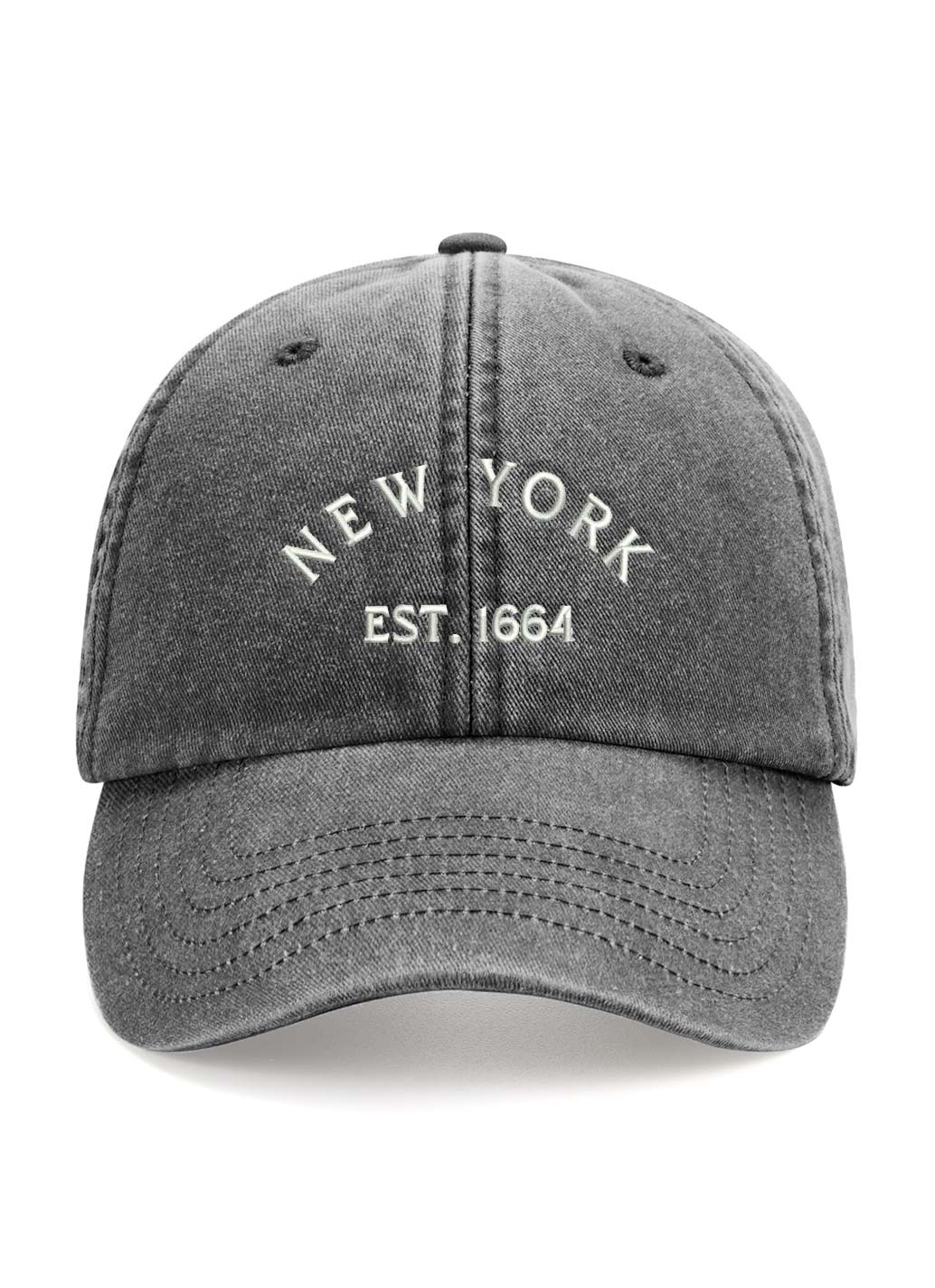 Vintage New York Cap - Washed black