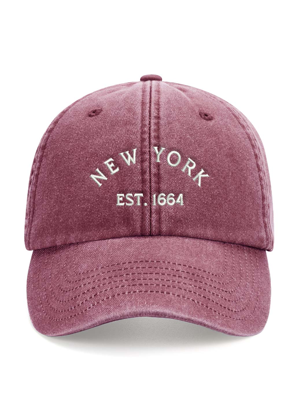 Vintage New York Cap - Berry