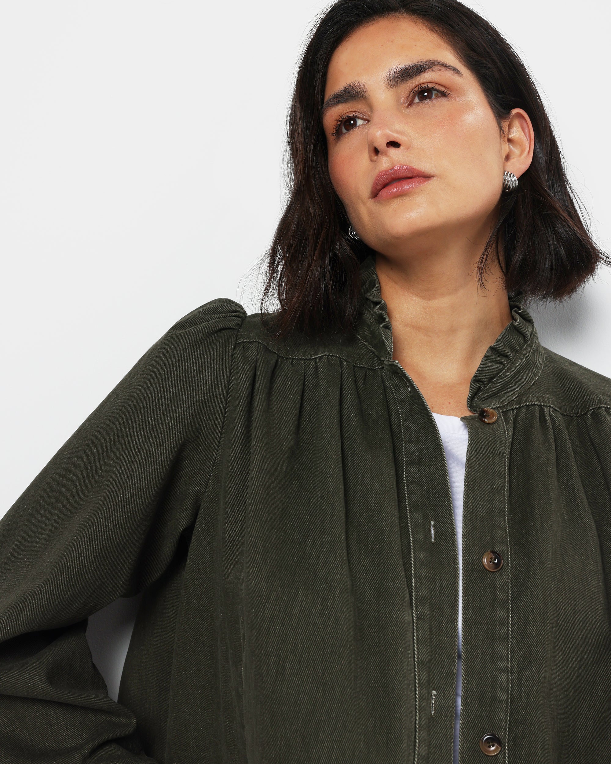 NEW Maggie Swing Jacket - Khaki