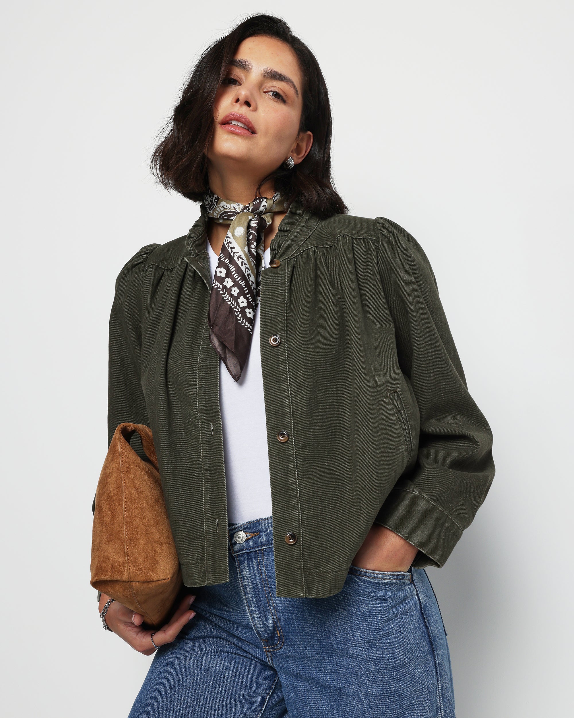 NEW Maggie Swing Jacket - Khaki
