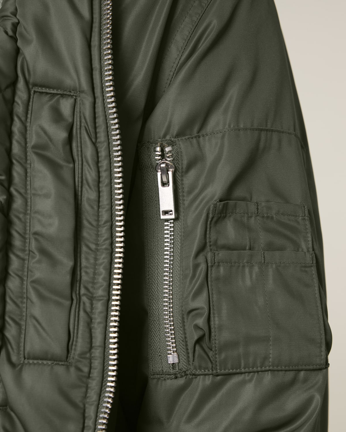 Khaki Bomber Jacket