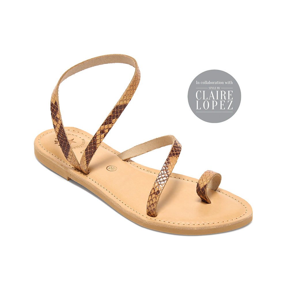 NEW Santorini Sandal - Snake Effect - COMING SOON