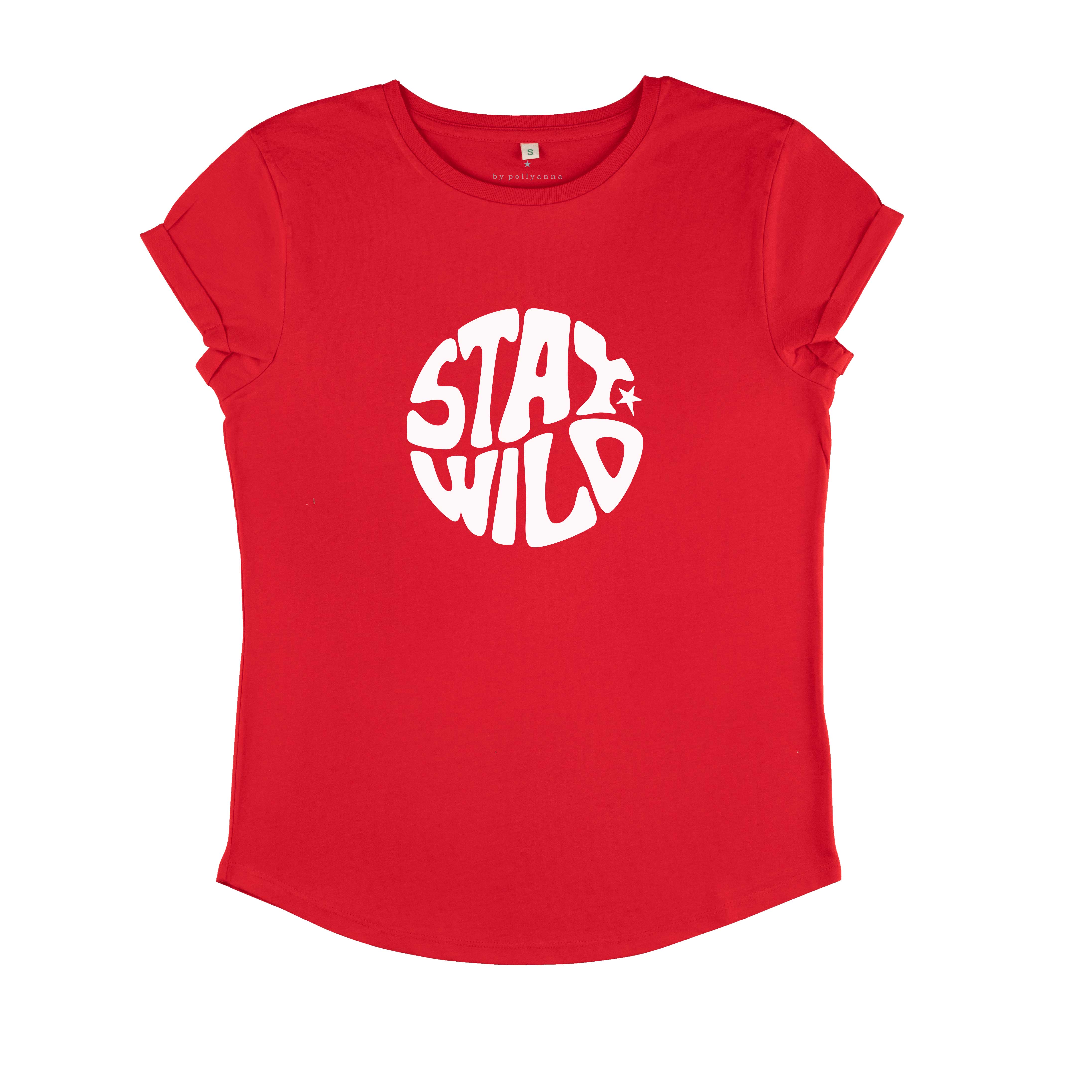 Red Stay Wild Tee - REGULAR FIT
