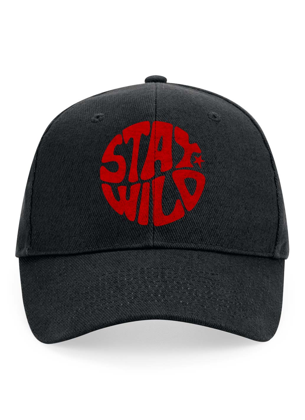 Black Stay Wild Baseball Cap