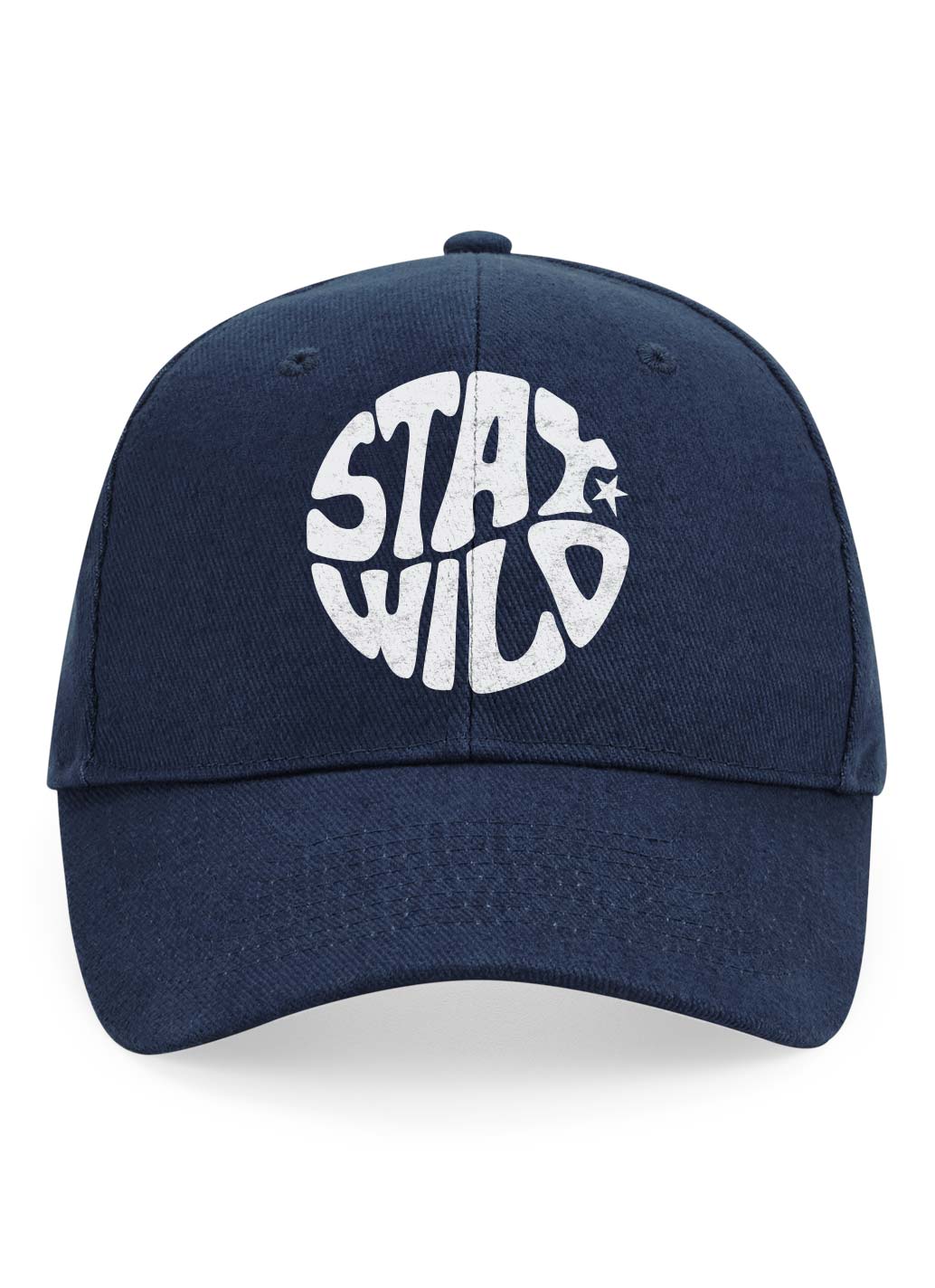 Navy Stay Wild Baseball Cap