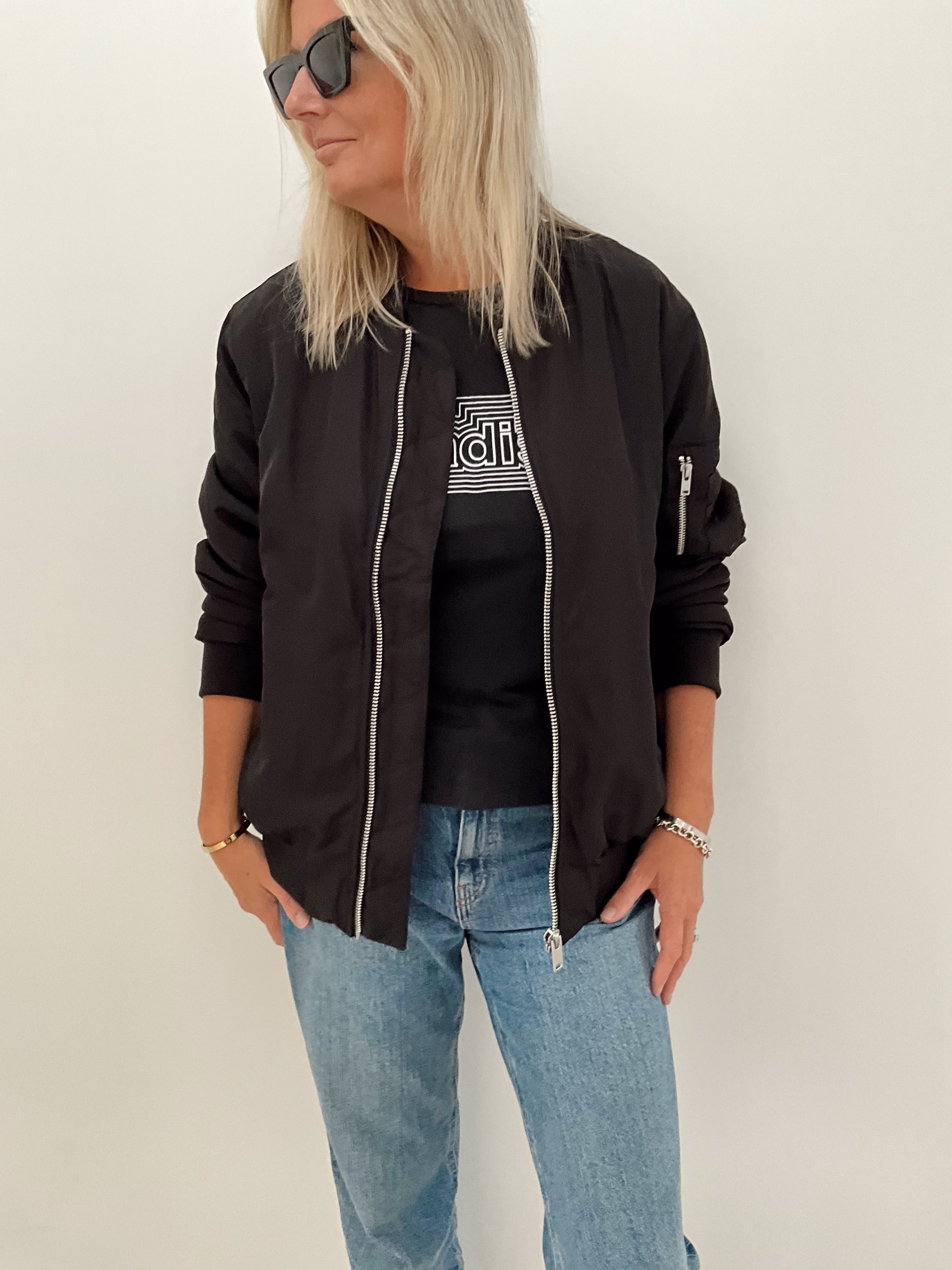 Black Bomber Jacket