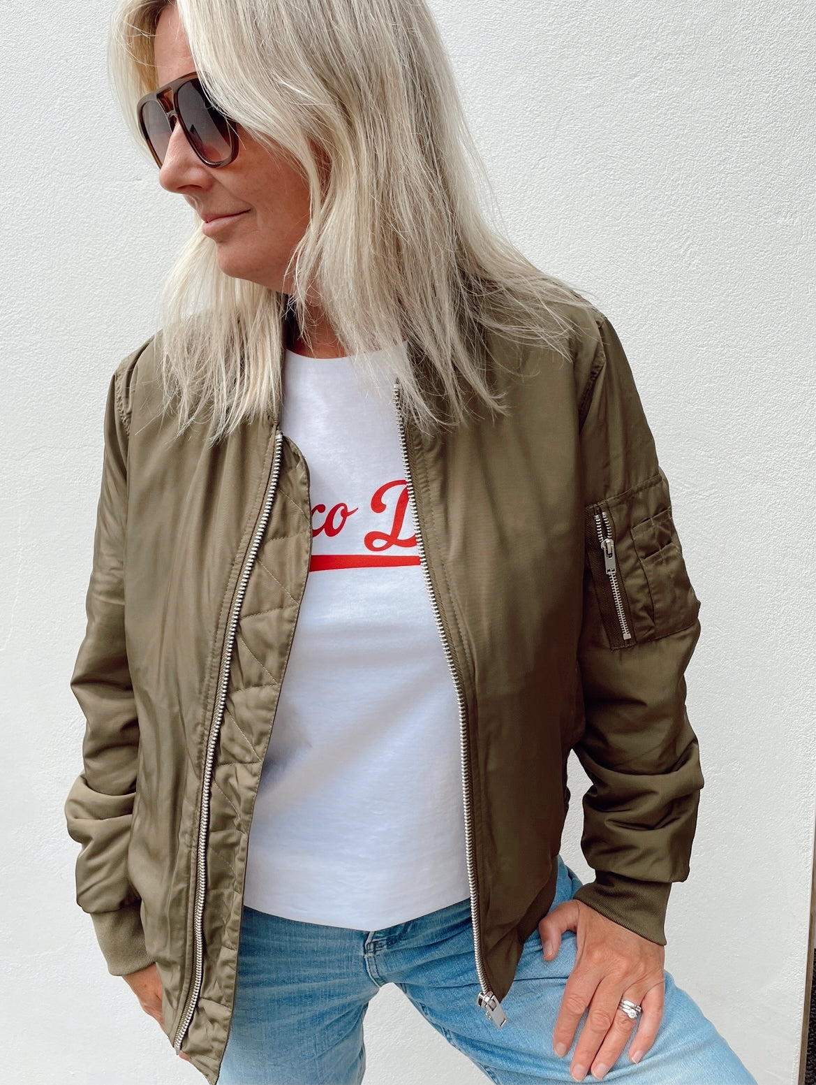 Khaki Bomber Jacket