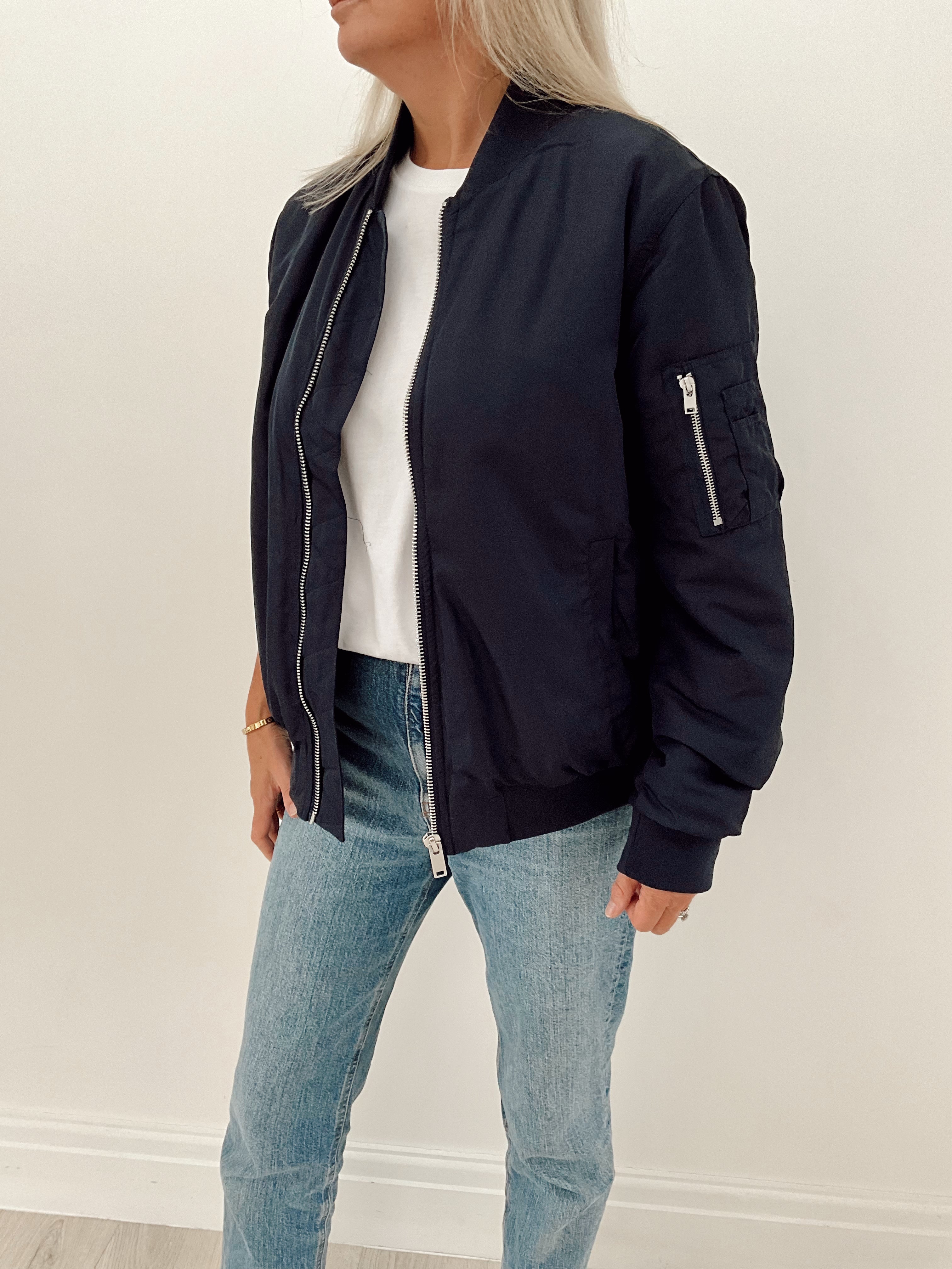 Navy Bomber Jacket