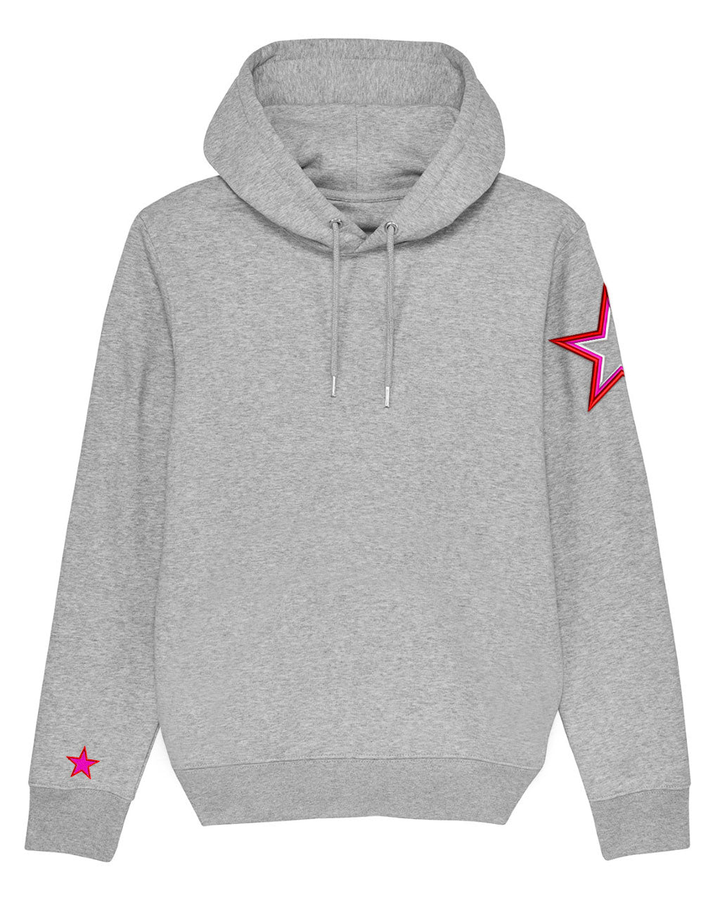 Heather Grey Arm Star Hoodie
