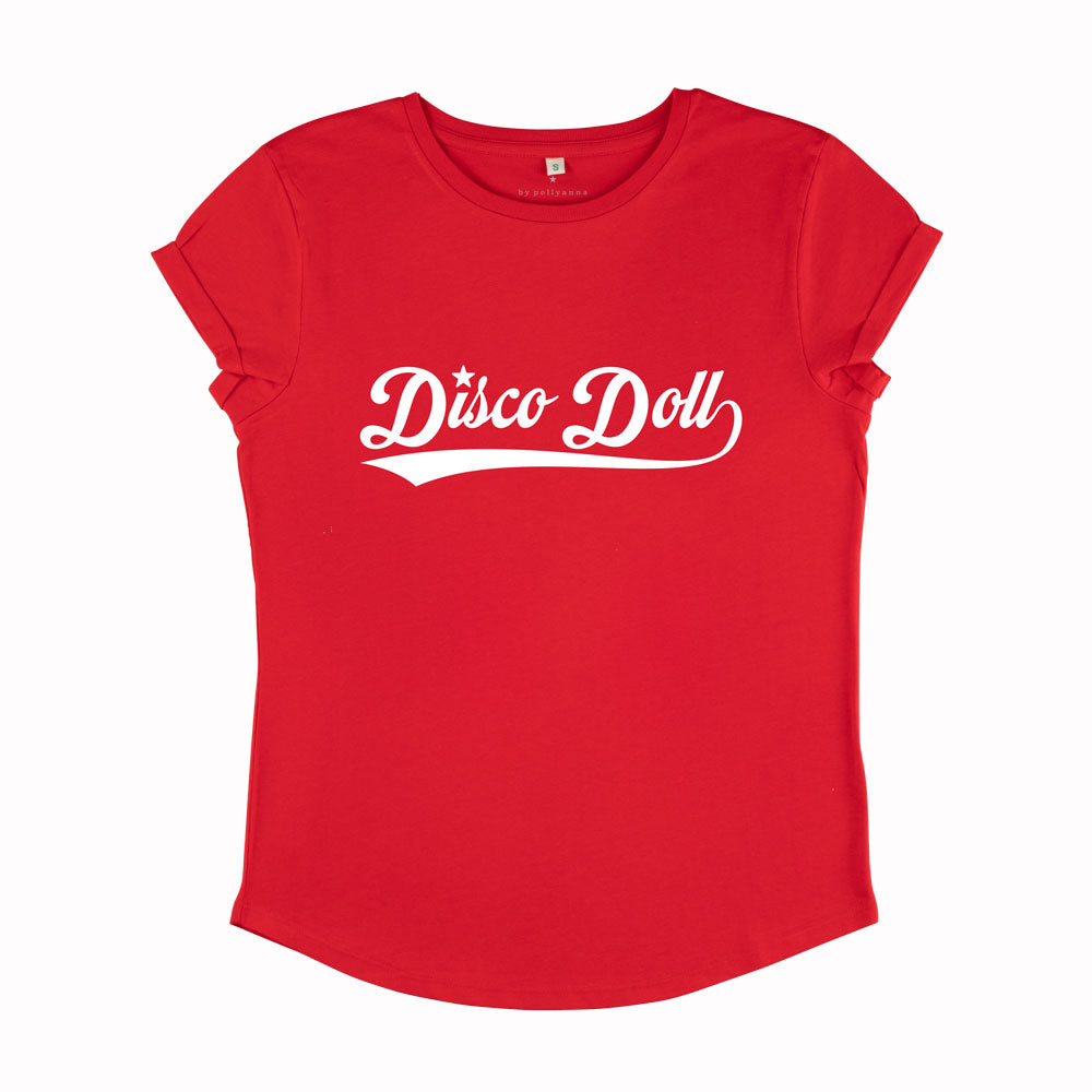 Retro Disco Doll Tee - Red