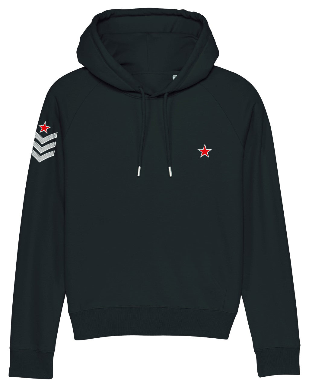 Black Military Style Hoodie
