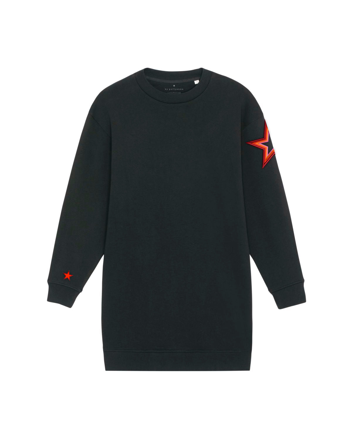 Black Oversized Sweatshirt Dress
