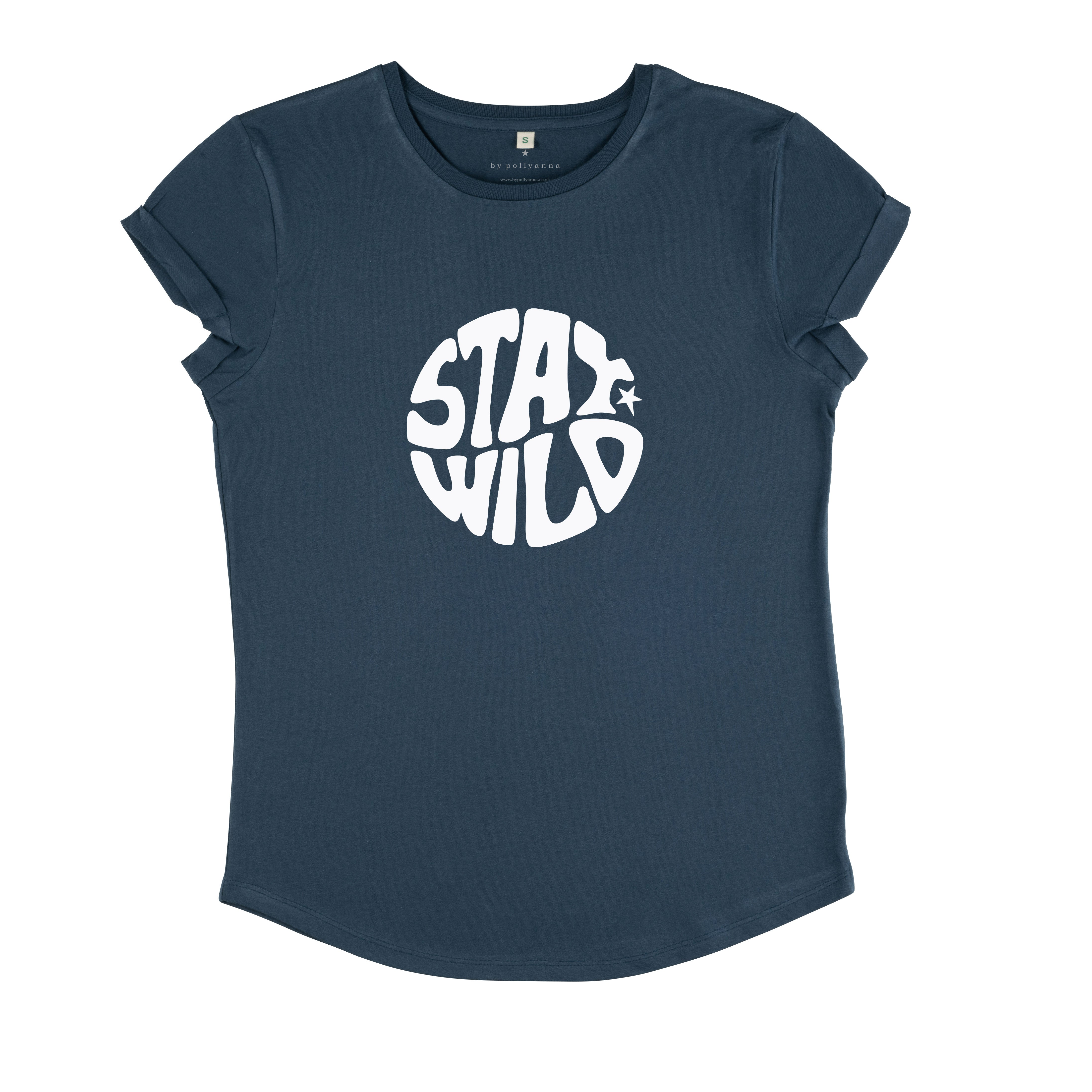 Navy Stay Wild Tee - REGULAR FIT