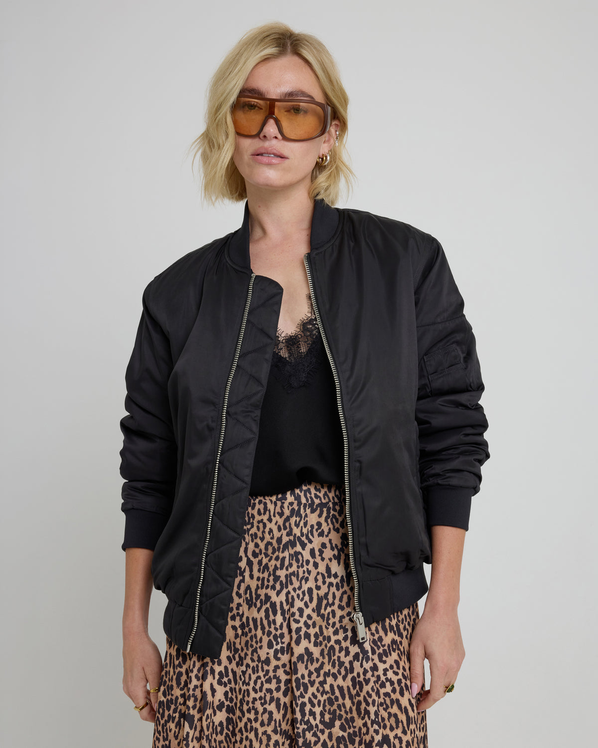 Black Bomber Jacket