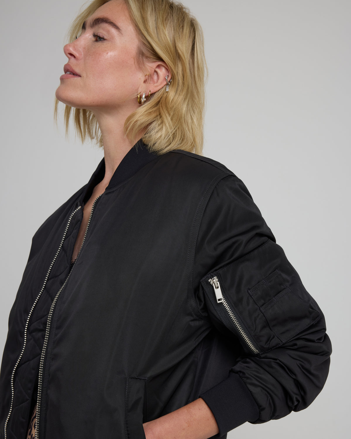 Black Bomber Jacket