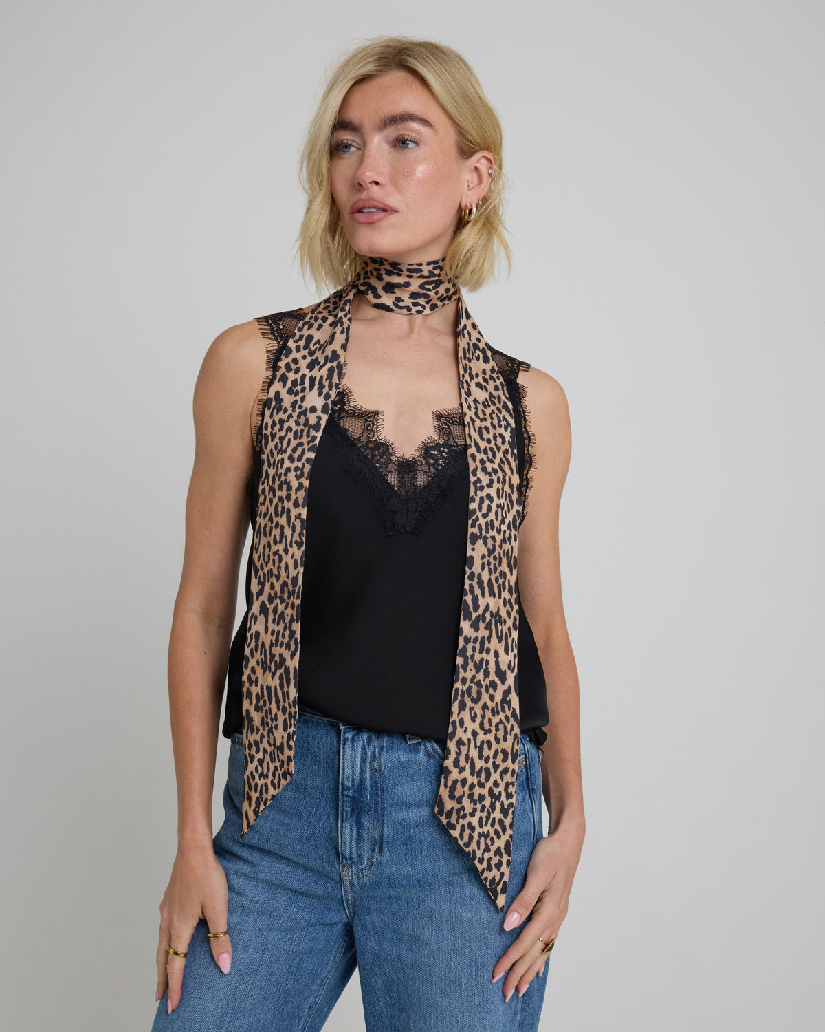 Leopard Neck Scarf