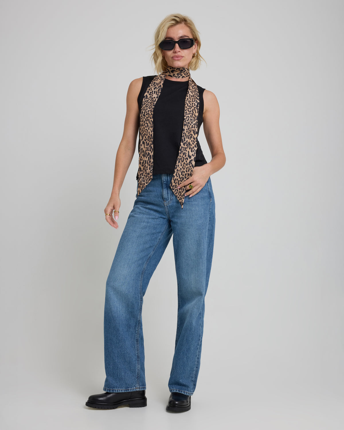 Leopard Neck Scarf