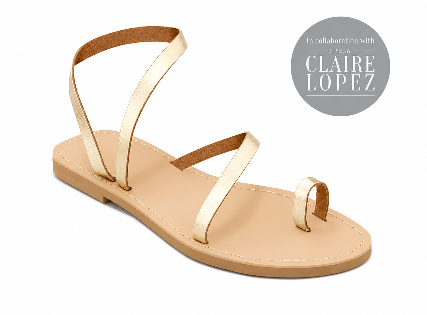 NEW Santorini Sandals - Gold  - Cushioned sole