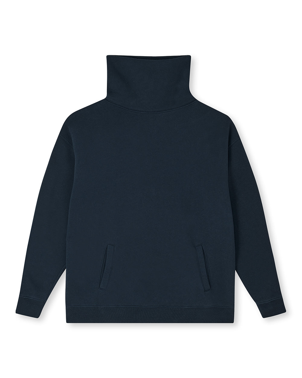 NEW High Neck Oversized Sweatshirt - Navy
