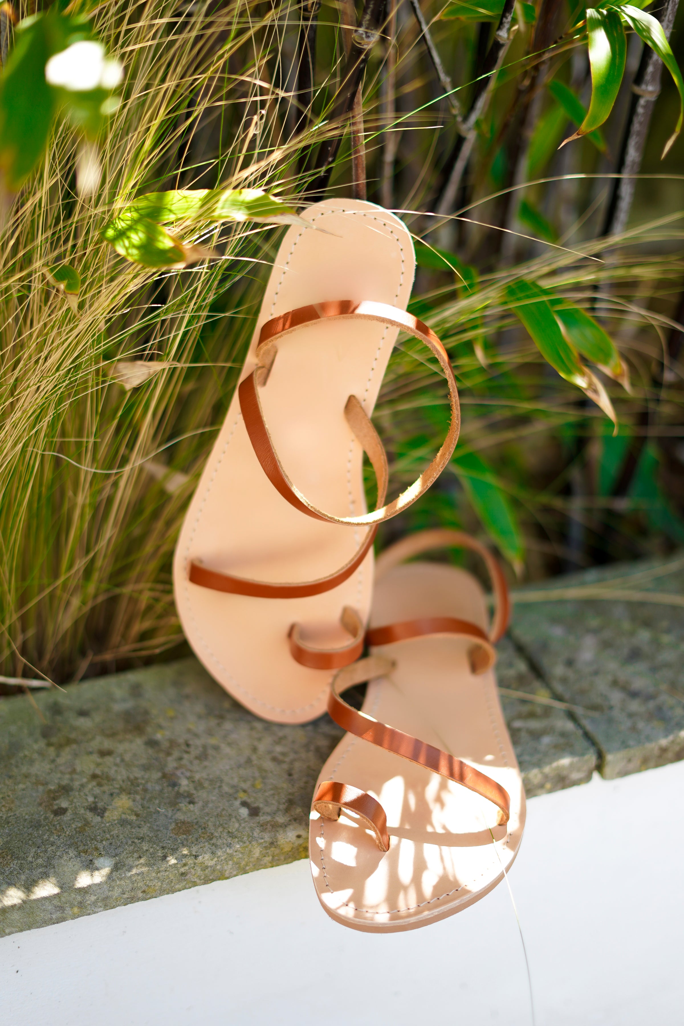 SANTORINI SANDAL BRONZE CALFSKIN