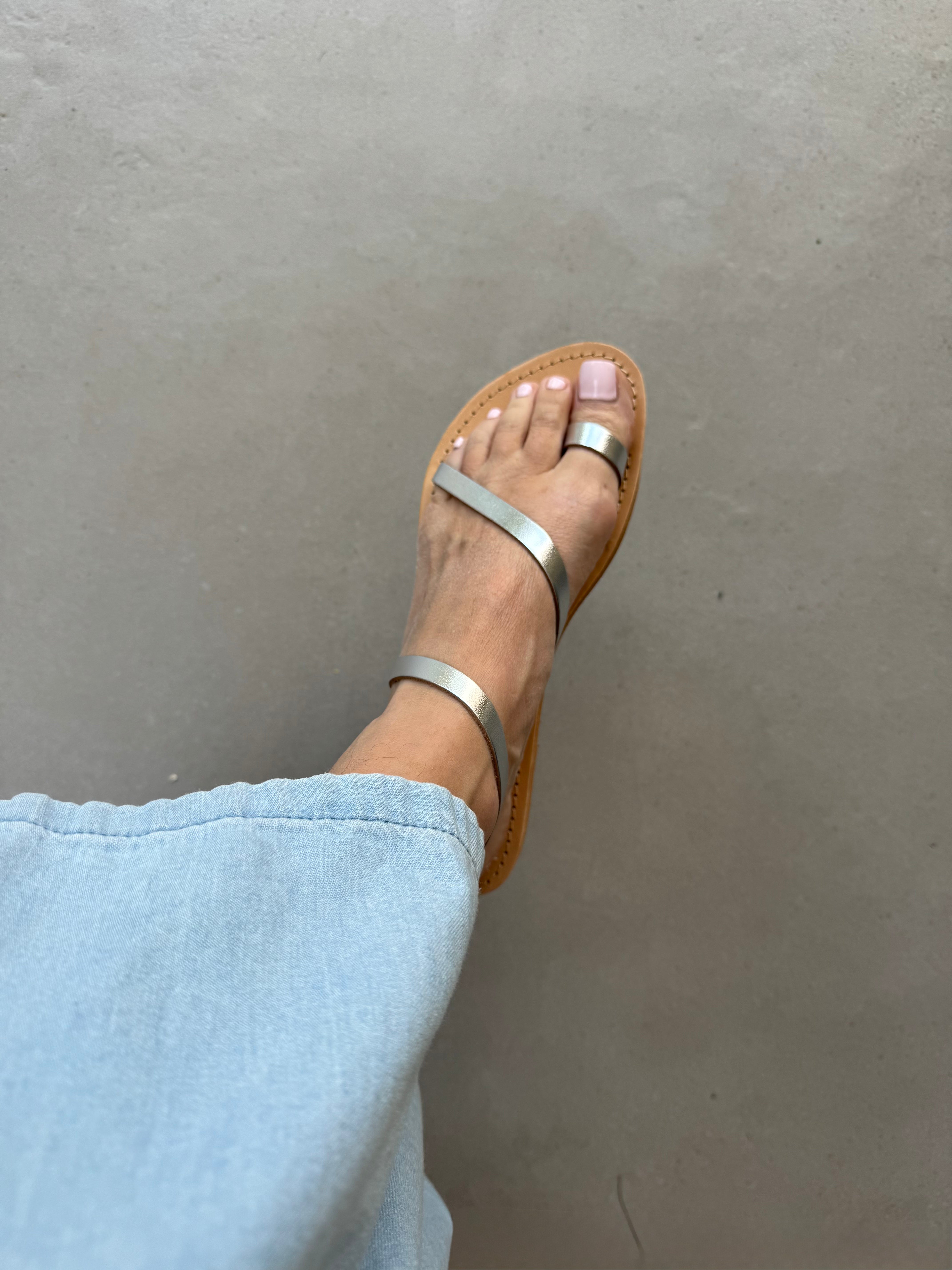 Santorini Sandals - Silver