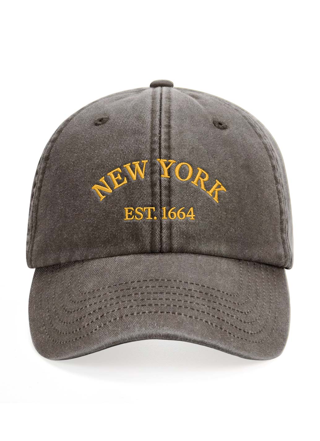 "NEW' Vintage New York Cap - Brown