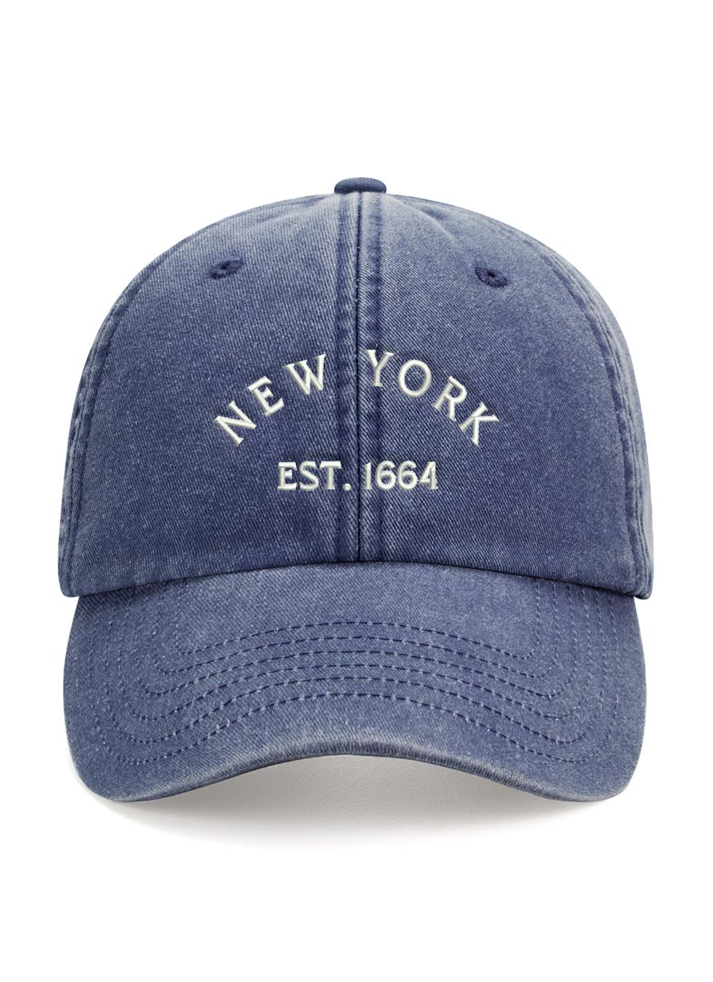 'NEW' VINTAGE NEW YORK CAP - DENIM BLUE