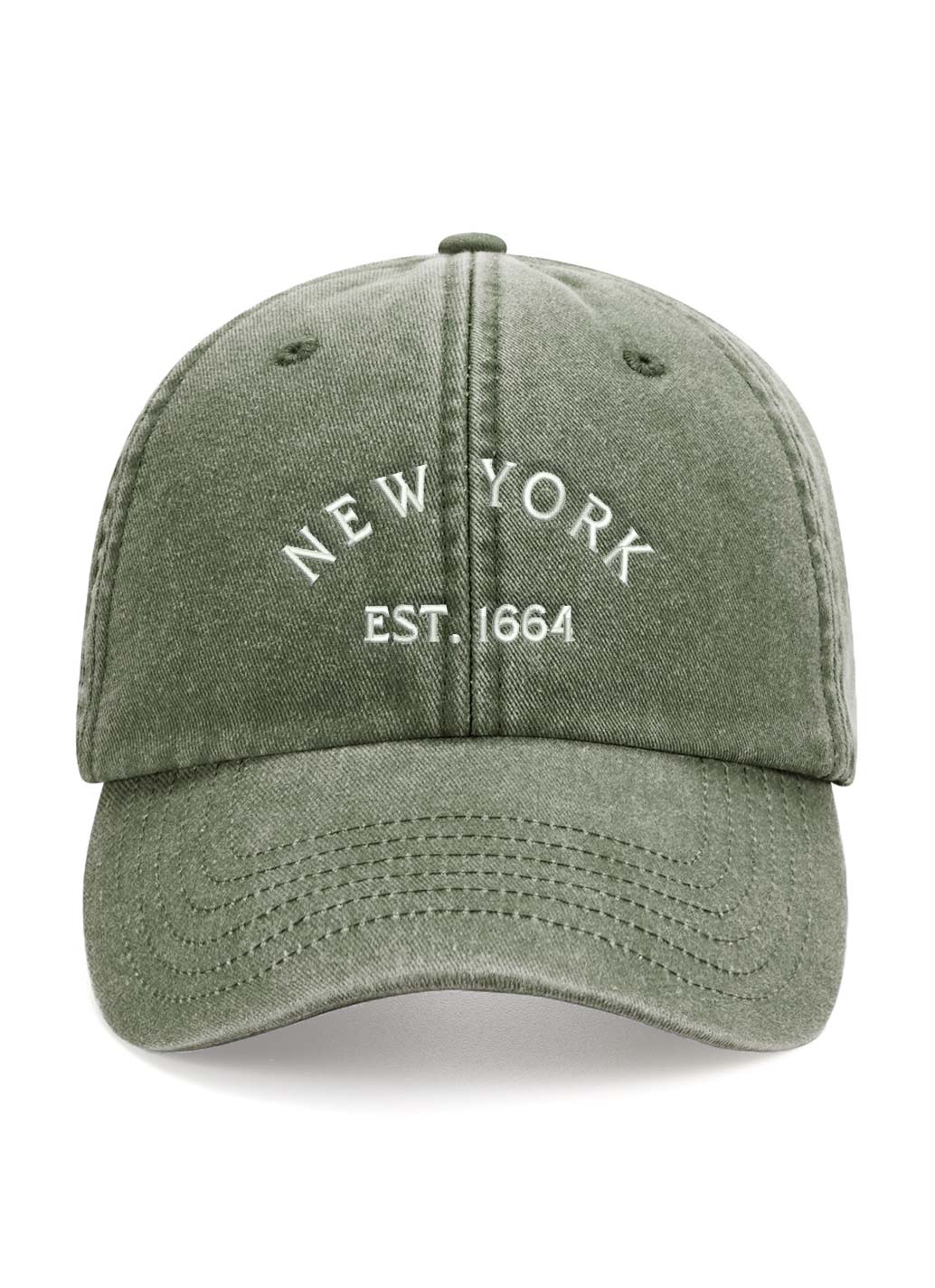 'NEW' VINTAGE NEW YORK CAP - OLIVE