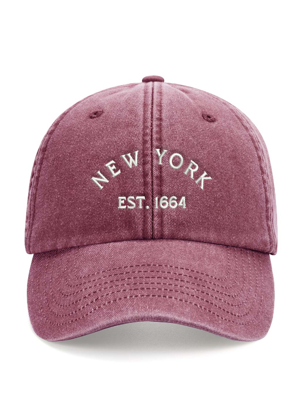 'NEW' Vintage New York Cap - Berry