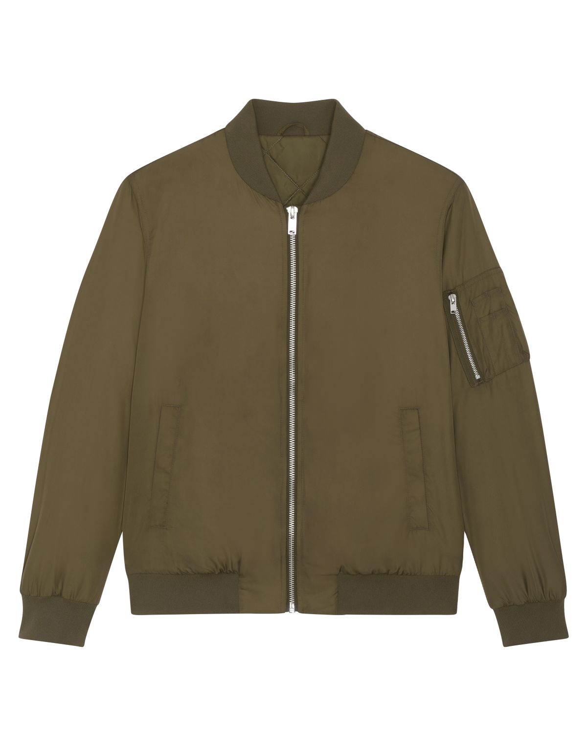 Khaki green bomber jacket best sale