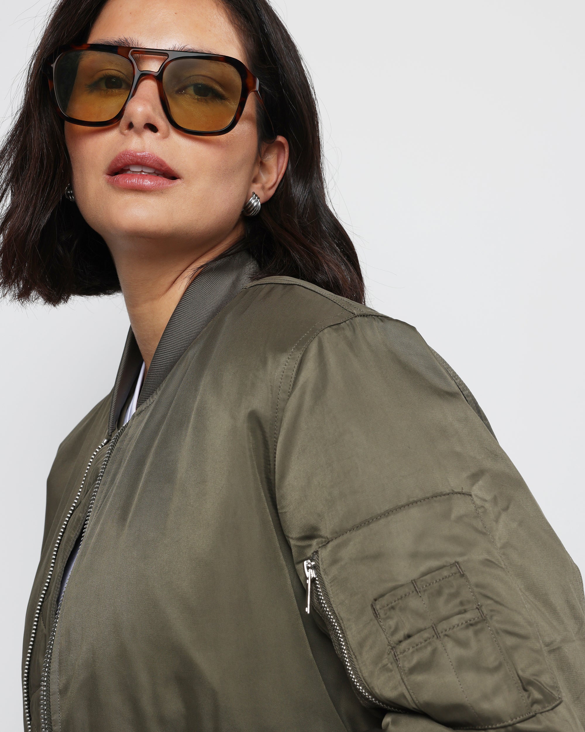 Khaki Bomber Jacket