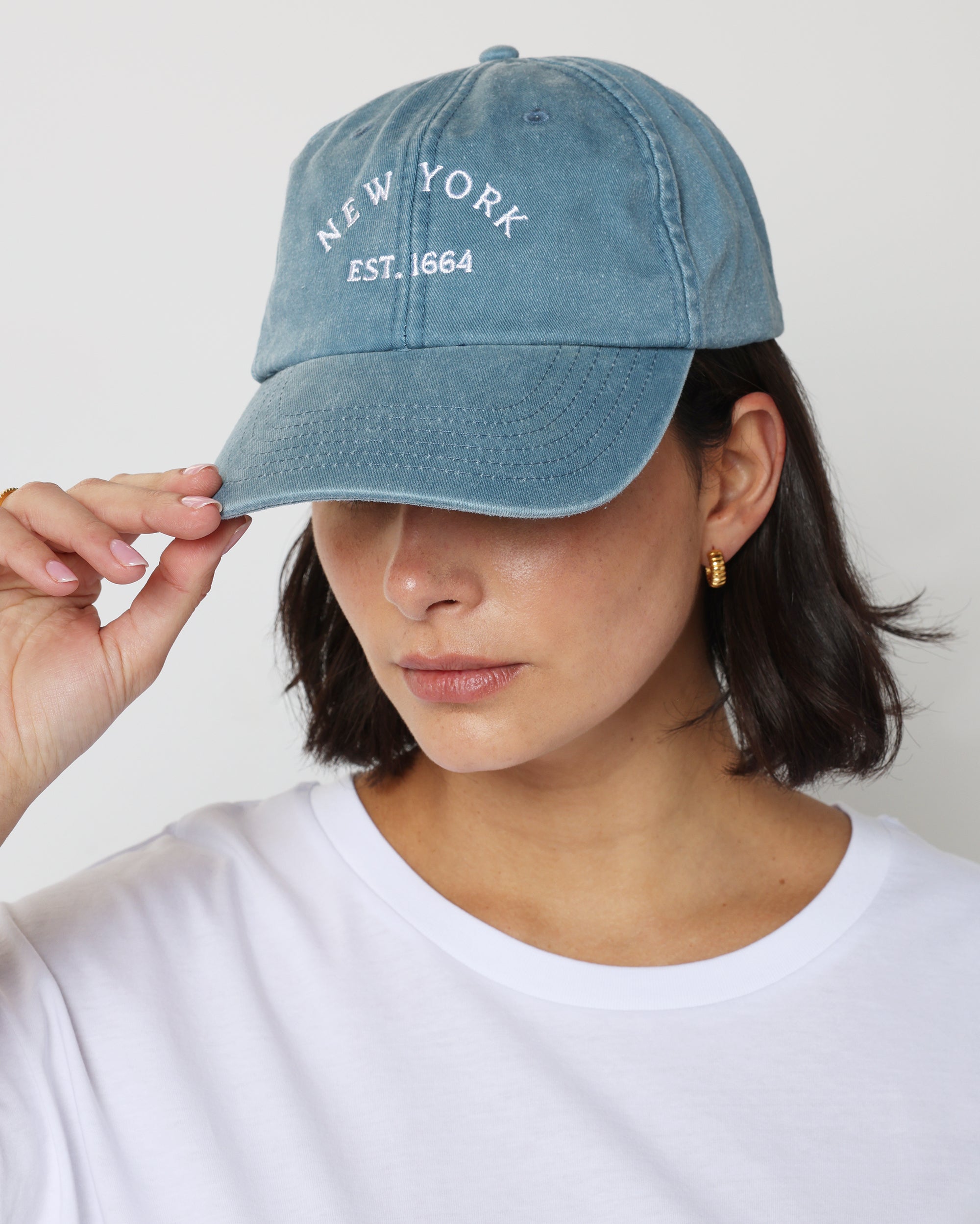 'NEW' VINTAGE NEW YORK CAP - LIGHT DENIM