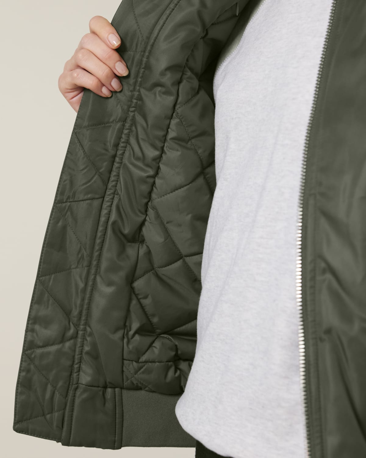 Khaki Bomber Jacket