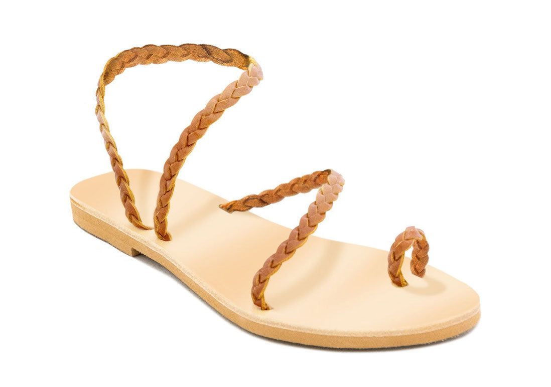 Plaited Sandals - Tan