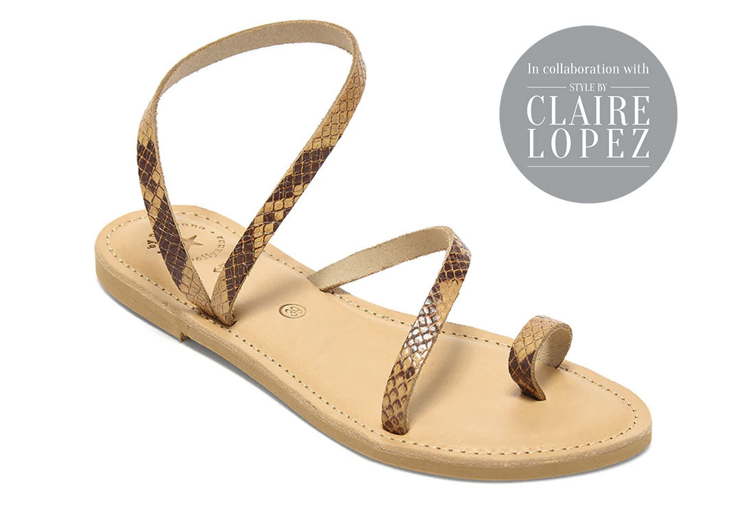 NEW Santorini Sandal - Snake Effect - PRE-ORDER