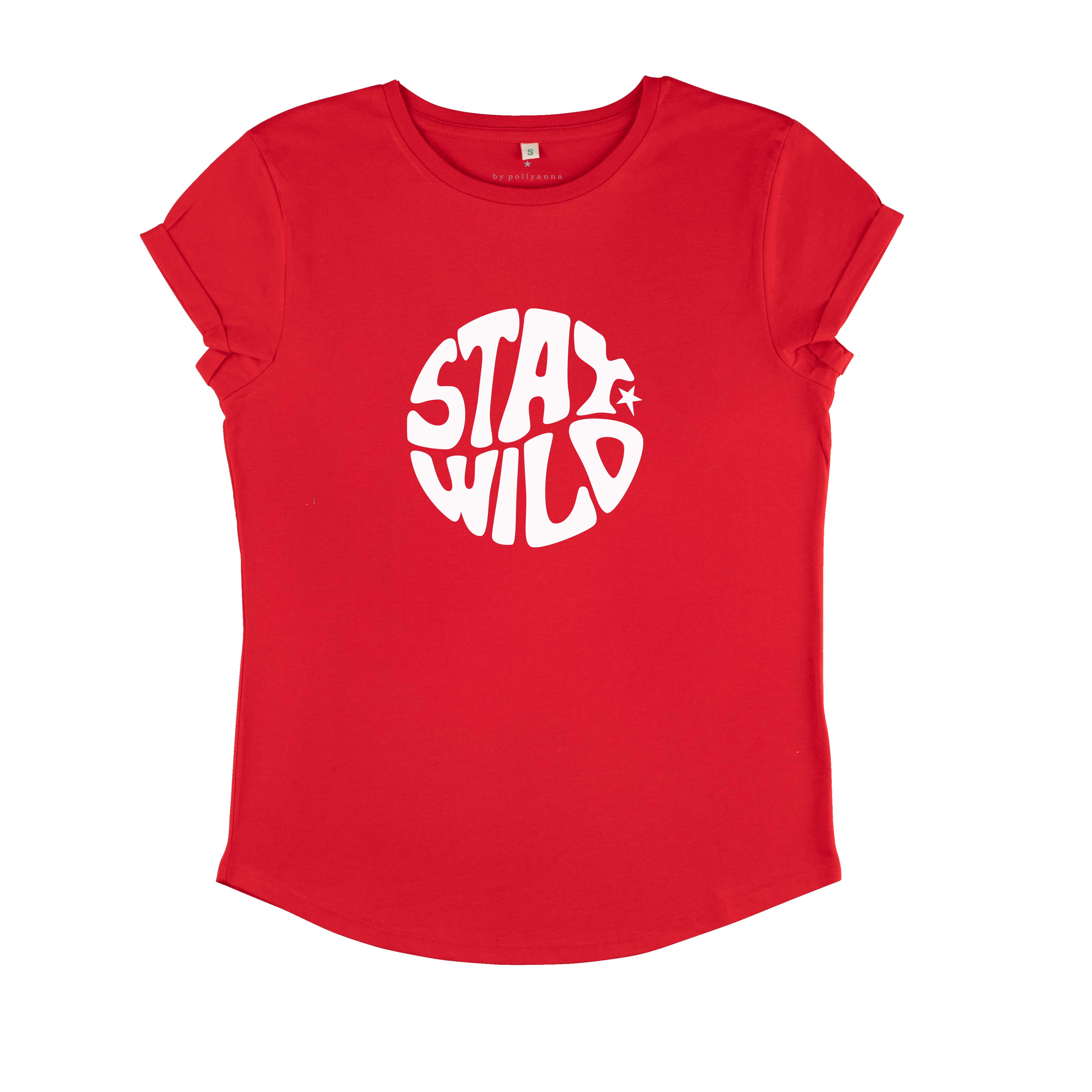 NEW Red Stay Wild Tee - REGULAR FIT