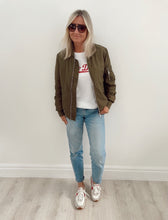 Load image into Gallery viewer, Khaki Bomber Jacket